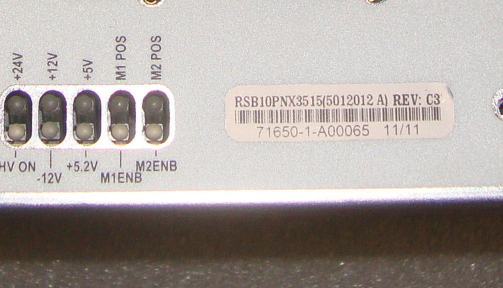 AB SCIEX TOF-TOF 5800 ION OPTIC POWER MODULE RSB10PNX3515 REV C3 WITH CABLE