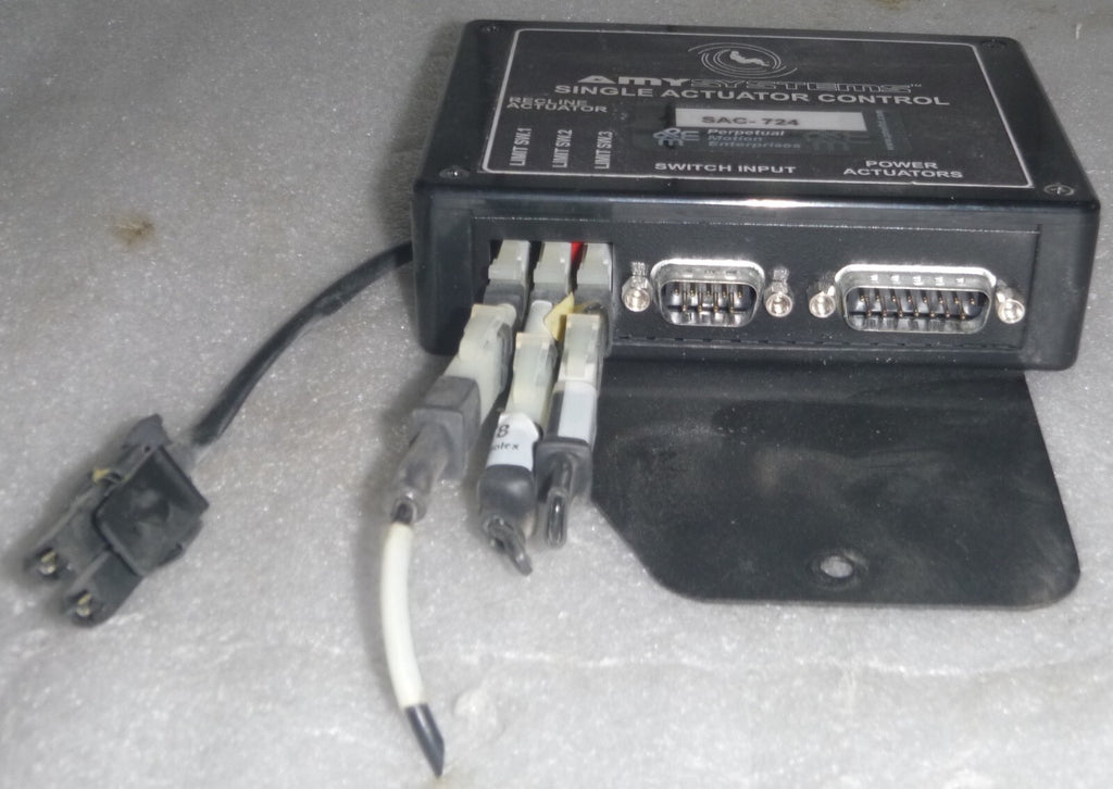 AMY SYSTEMS SINGLE ACTUATOR CONTROL SAC-724 WITH CABLES AS PICTURES