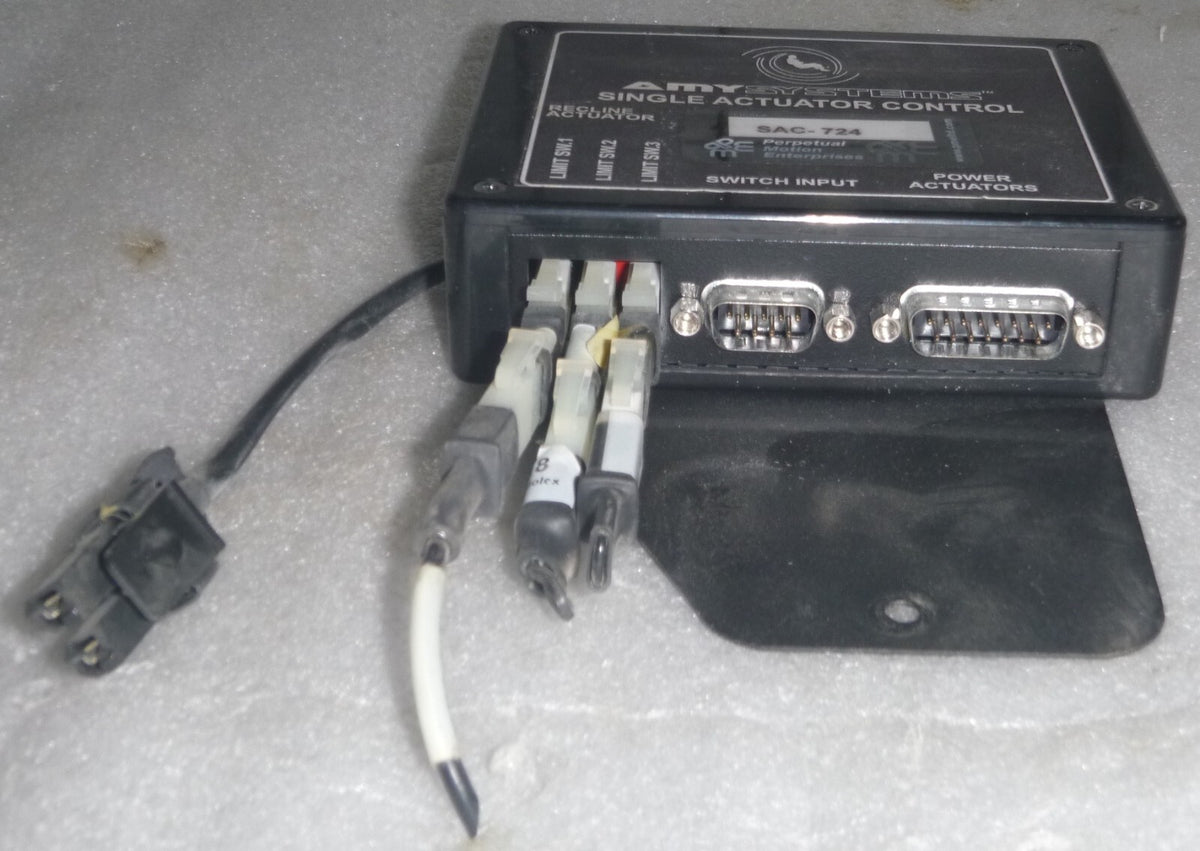 AMY SYSTEMS SINGLE ACTUATOR CONTROL SAC-724 WITH CABLES AS PICTURES