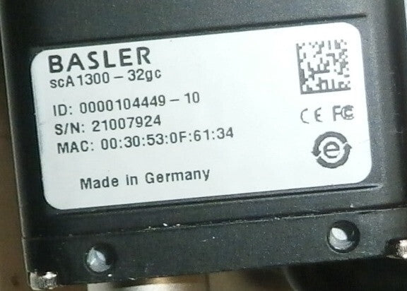 WENGLOR ULTRASCAN FIS-6300 AND 1PC BASLER INDUSTRIAL GIGE COLOR CAMERA SC