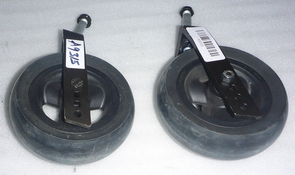 Lot of 2 QUICKIE 6 INCH CASTERS WITH FORKS USED GOOD CONDITION AS PHOTO