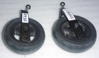 Lot of 2 QUICKIE 6 INCH CASTERS WITH FORKS USED GOOD CONDITION AS PHOTO