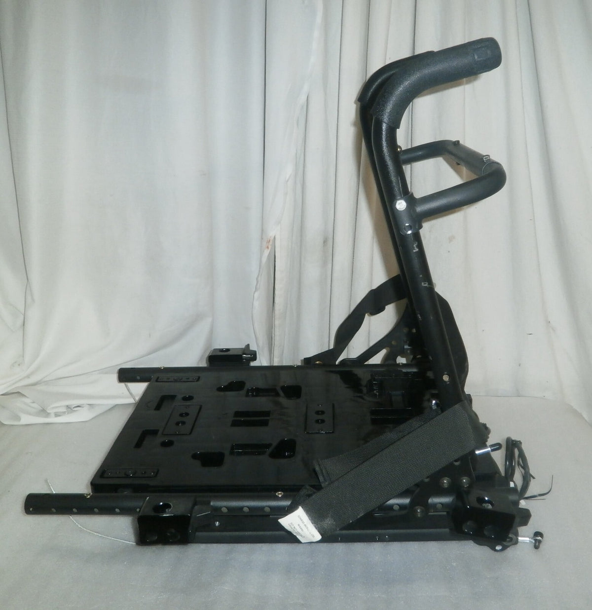 QUICKIE QM-710 Tilt Base with Actuators & Back frame Folded w/ Armrest Support