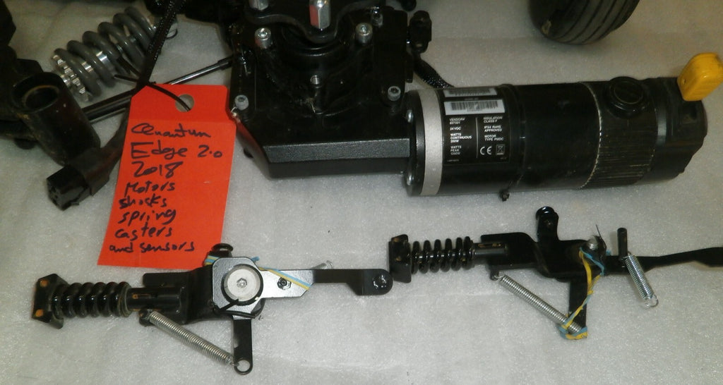 SET OF QUANTUM EDGE 2.0 2018 PAIR OF MOTOR , SHOCK, SPRING, CASTER AND SENSORS