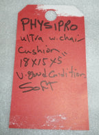PHYSIPRO ULTRA SOFT WHEELCHAIR CUSHION 18X15X5 INCH GOOD CONDITION