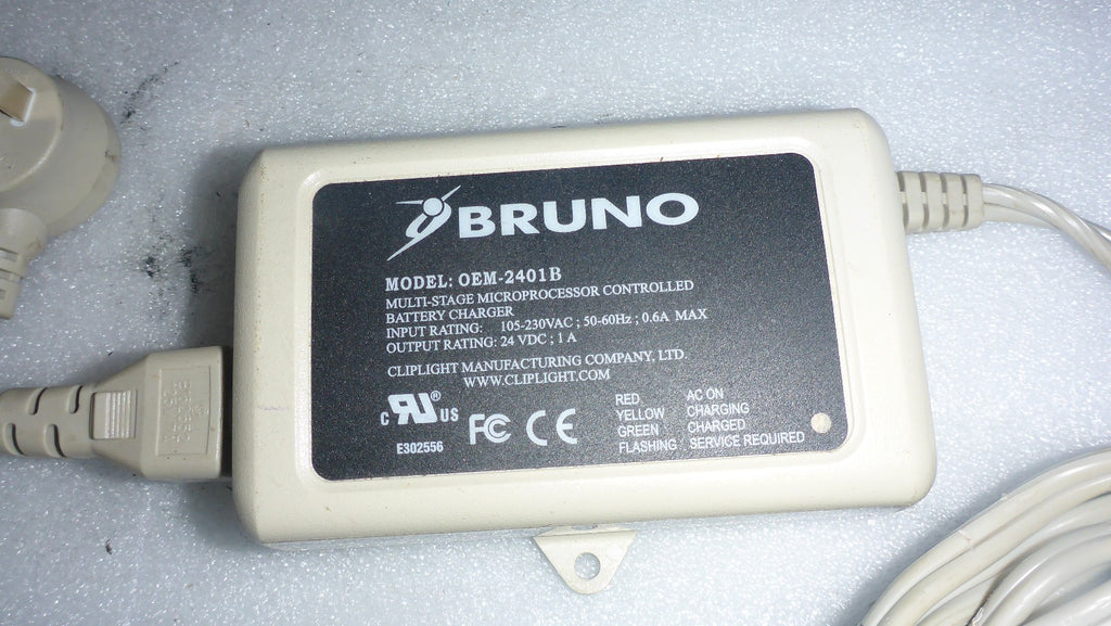 BRUNO STAIR LIFT CHARGER ORIGINAL 2401B USED VERY GOOD WORKING CONDITION