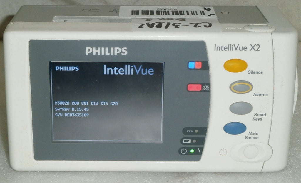Philips IntelliVue Intelli Vue X2 Vital Sign Patient Monitor M3002A Rev H
