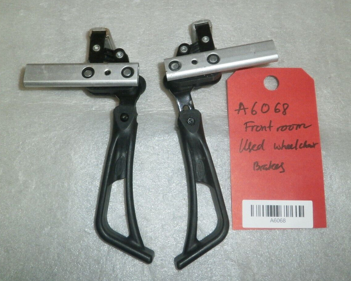 Wheel Locks Wheelchair Hand Brake Pull Push Assembly Pair Left Right