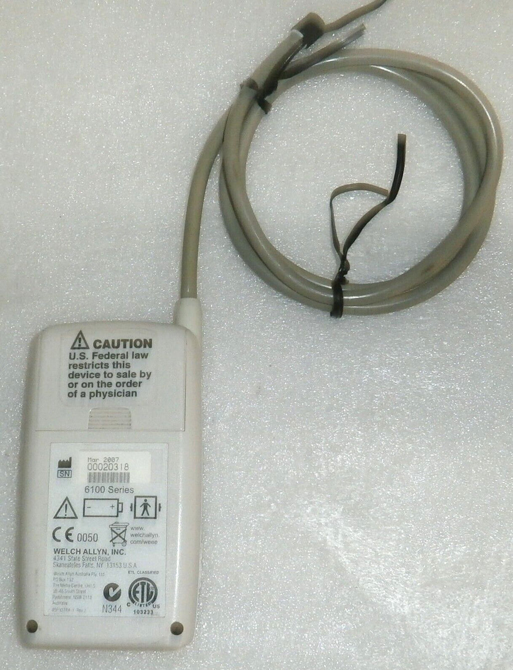 Welch Allyn ABPM 6100 Blood Pressure Monitor (comes as shown) no software