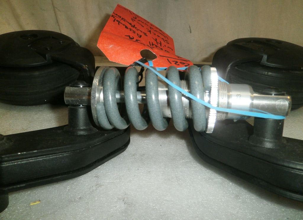 LOT OF TWO REAR CASTERS WHEELS ASSEMBLY W/ SUSPENSION SHOCK from QUANTUM 2.0