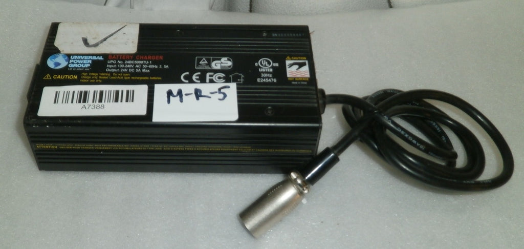 UNIVERSAL WHEELCHAIR 24 VOLT BATTERY CHARGER MODEL 24BC5000TU-1 USED GOOD