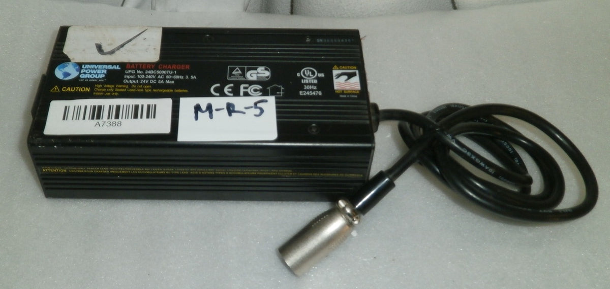 UNIVERSAL WHEELCHAIR 24 VOLT BATTERY CHARGER MODEL 24BC5000TU-1 USED GOOD