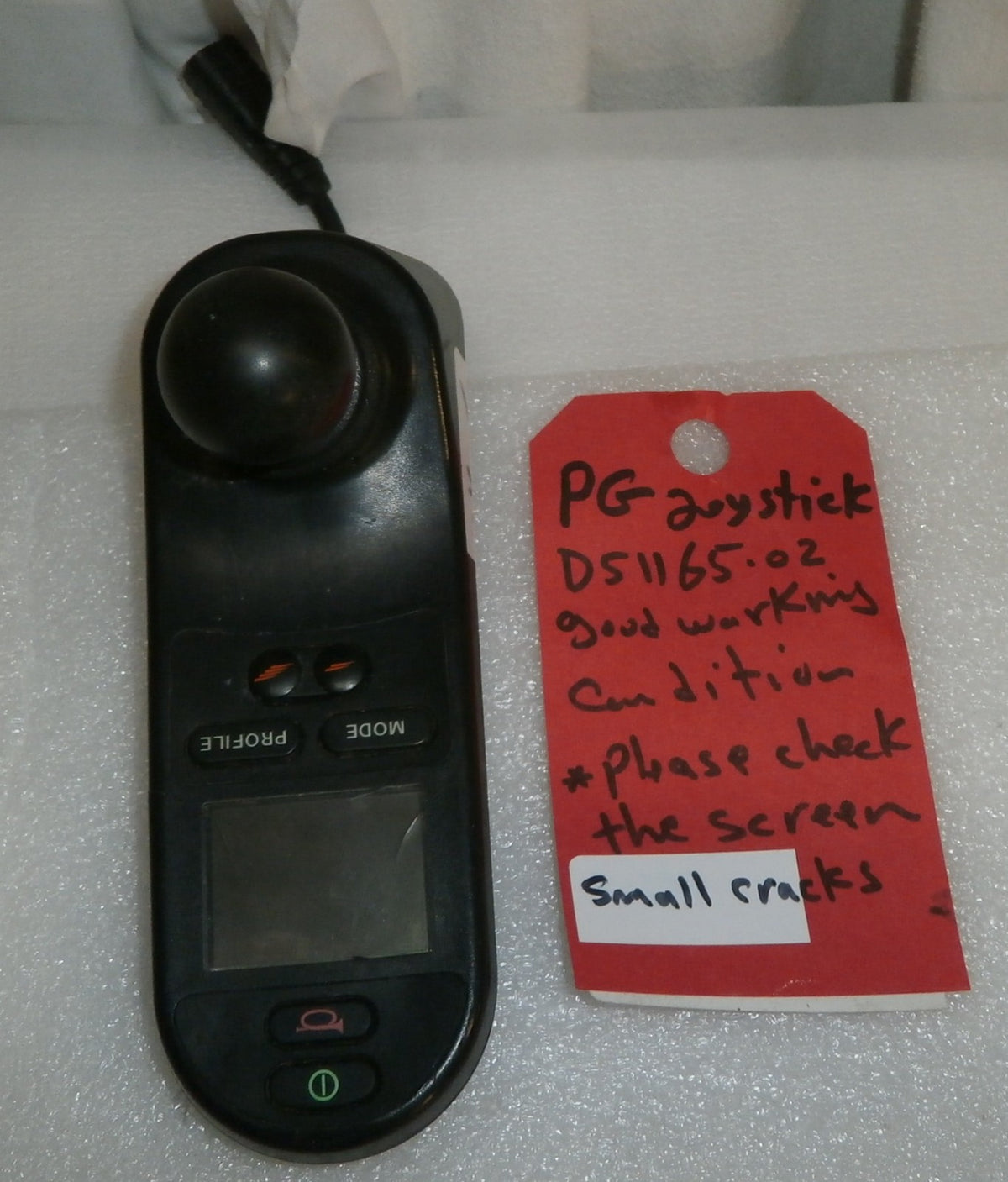 P&G WHEELCHAIR JOYSTICK D51165.02 GOOD CONDITION PLEASE CHECK THE SCREEN