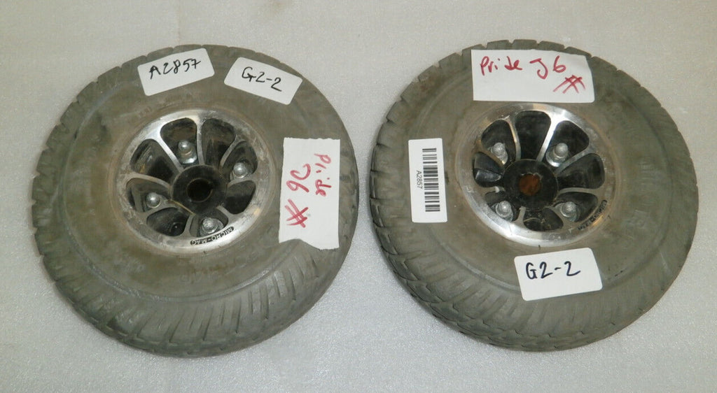 Set of 2 Primo Duratrap Wheels from Pride J6 Powerchair