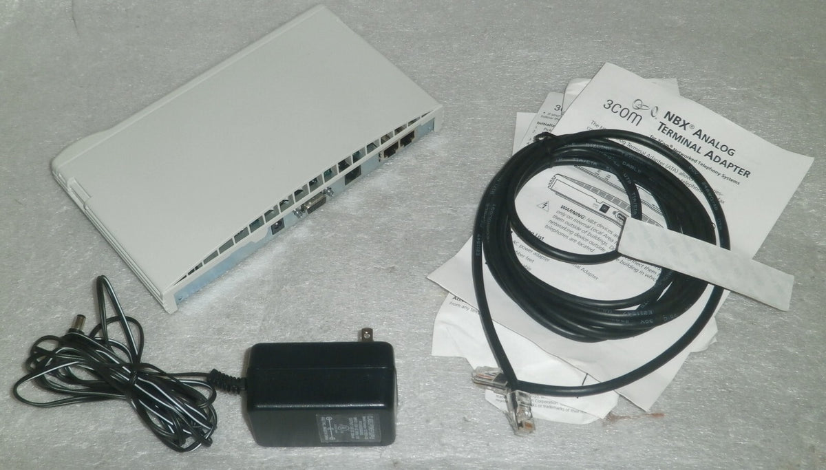 3Com 3C10400 NBX Analog Terminal Adapter 655-0107-01 POE Network Powered