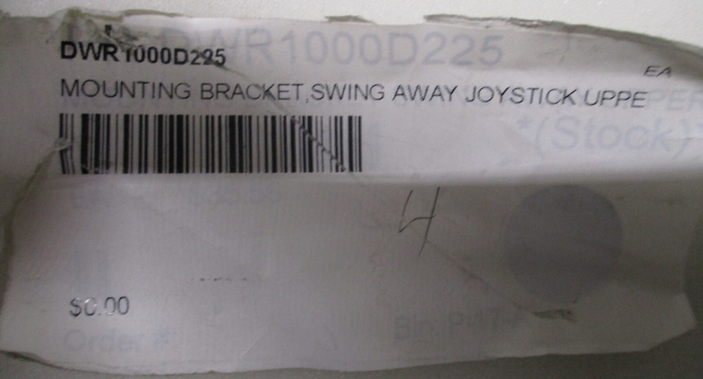 MOUNTING BRACKET SWING AWAY JOYSTICK UPPE DWR1000D225 -7 INCH OPEN BOX