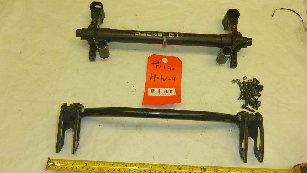 Quickie GT Wheelchair 16" Axle Complete - Rear Assembly Dimension As Photo