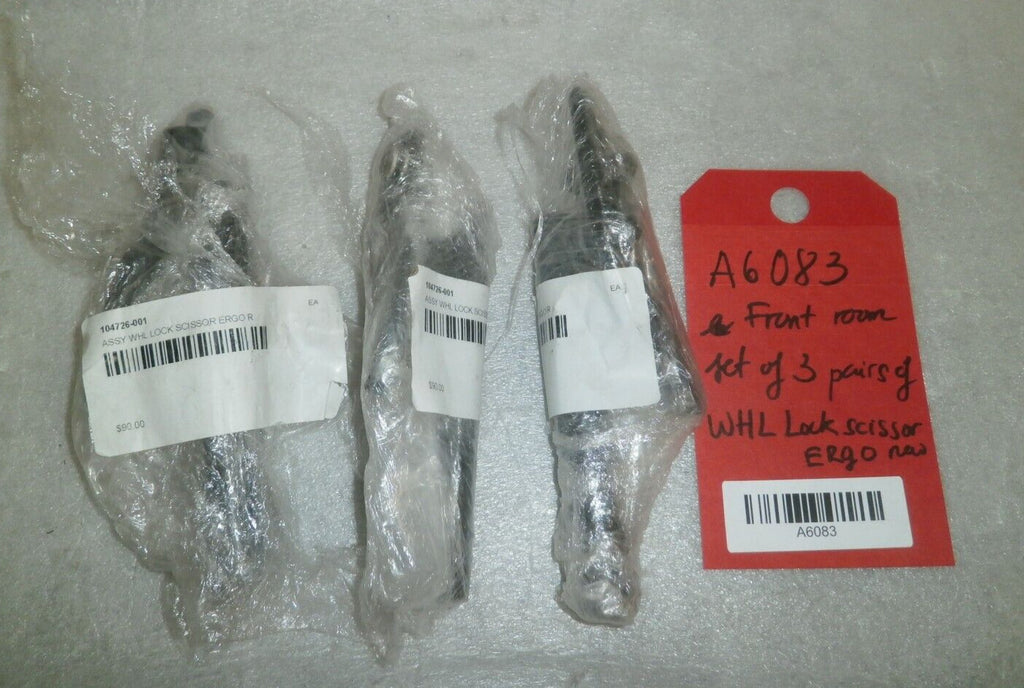 Set of 3 Wheel Locks Quickie Wheelchair Ergo Scissor Right Wheel Lock 104726-001