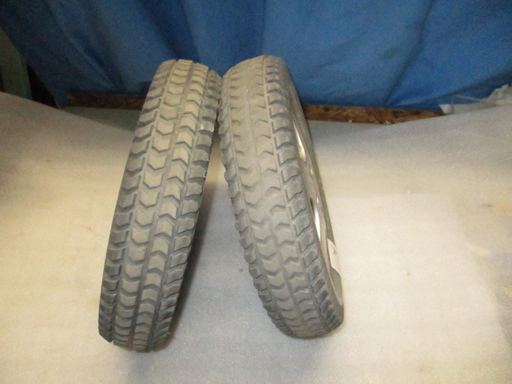 LOT OF 2 PRIMO POWERTRAX WHEEL 3.00-8 SOLID FAIR CONDITION
