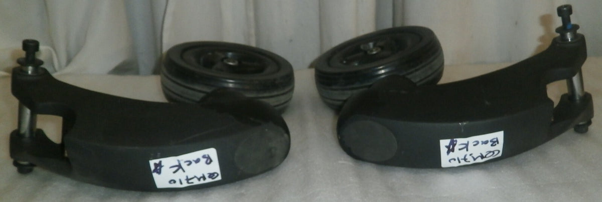 Set of 2 Parts Back Caster Frames as Photo Good Condition
