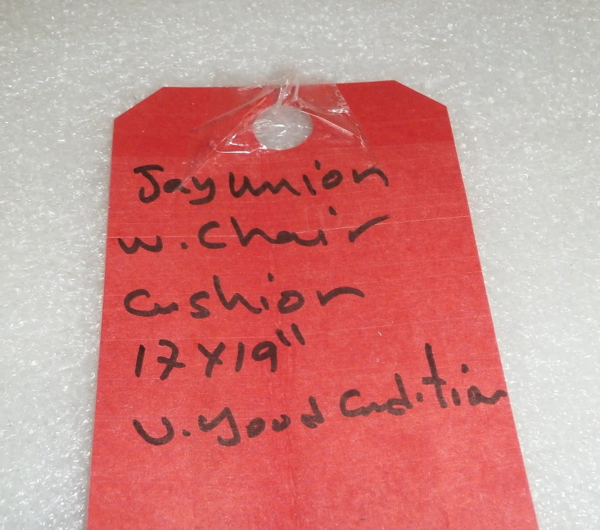 JAY UNION WHEELCHAIR CUSHION 17X19 INCH WITH COVER GOOD CONDITION