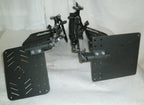 SET OF 2 WHEELCHAIR FOOT RESTS WITH MOUNT PLATES