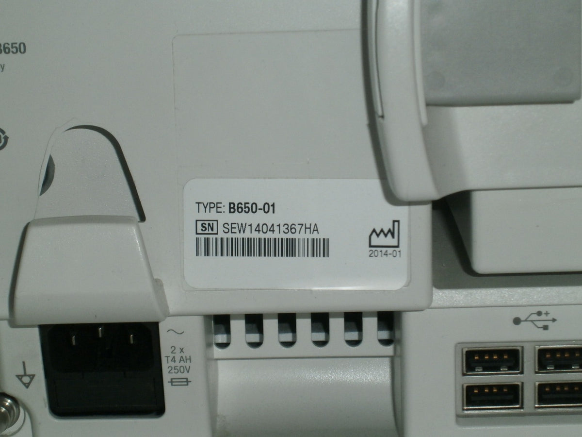 GE Healthcare CARESCAPE B650 Monitor 6ICU 6NIC