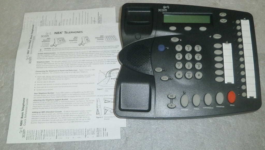 3Com 3C10226PE Business Telephone 655-0123-01 REV CB 2102PE