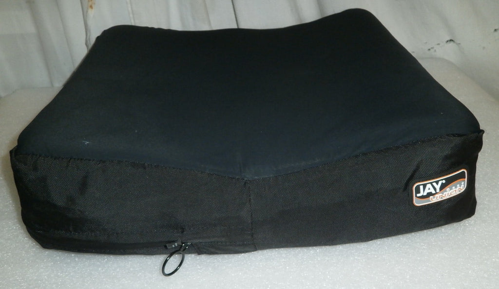 JAY UNION WHEELCHAIR CUSHION 18 X 18 INCH WITH COVER GOOD CONDITION