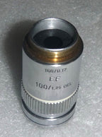 LEITZ WETZLAR GERMANY 519804/ 160/0.17 EF 100/1.25 OEL MICROSCOPE OBJECTIVE
