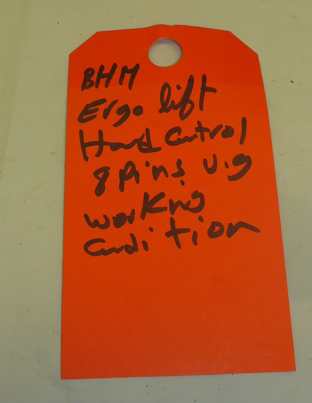 BHM ERGOLIFT HAND CONTROL 8 PINS USED GOOD CONDITION