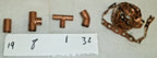 LOT OF COPPER PIPE FITTINGS COUPLER STOP