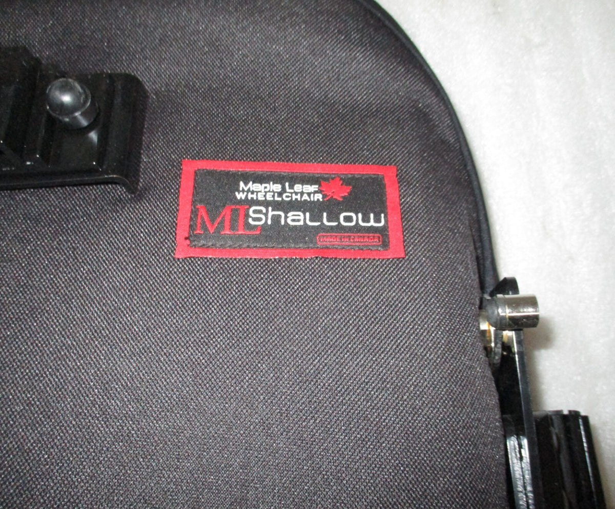 MAPLE LEAF ML SHALLOW WHEELCHAIR BACK SIZE 16X16 MPL-MLSST-1616 WITH ACCESSORIES