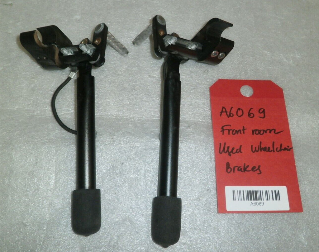 Wheel Locks Wheelchair Long Hand Brake Pull Push Assembly Pair Left Right