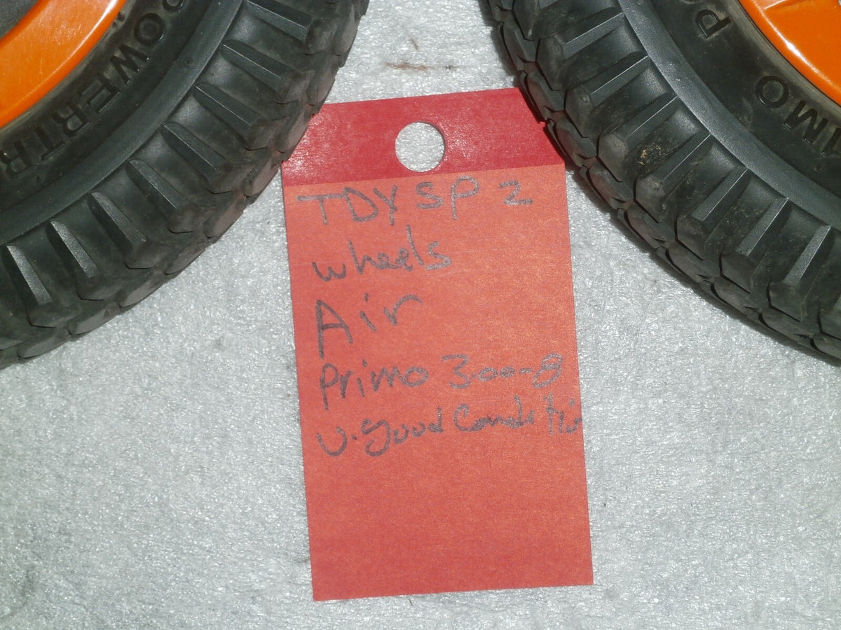 Pair of Wheels Air Primo POWERTRAX 3.00-8 Very Good Condition
