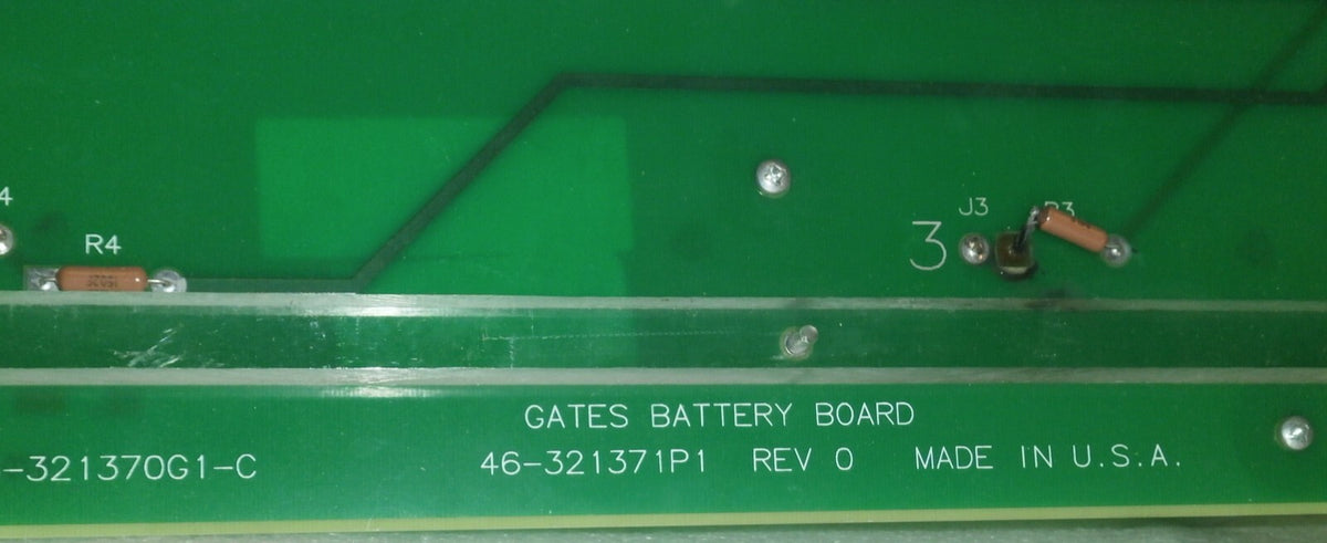 GE AMX-4 BOARD 46-321370G1-C Gates Battery Board 46-321371P1 REV 0 USA MADE