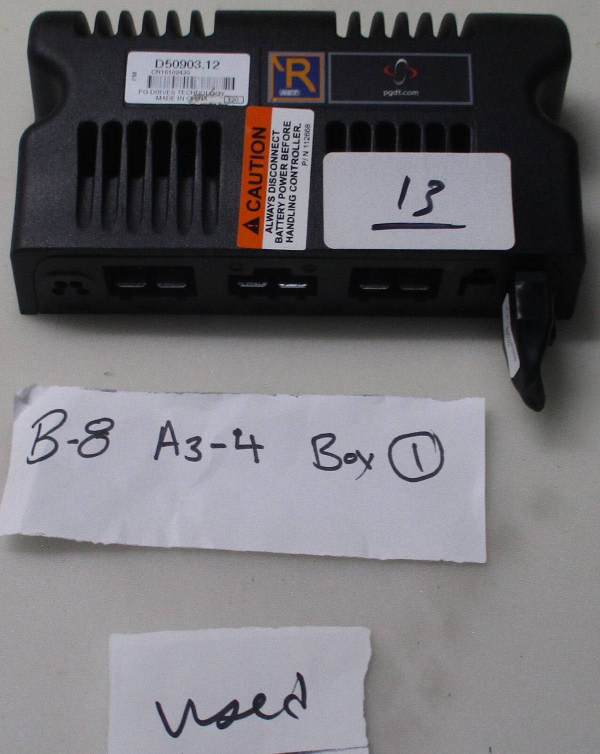 PG R NET CONTROL PG DRIVES D50903.12 USED GOOD CONDITION