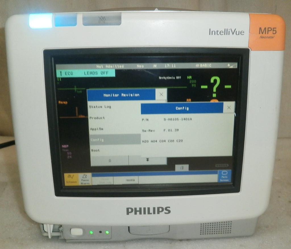 Philips IntelliVue MP5 Patient Monitor w/ LoFlo CO2 Port