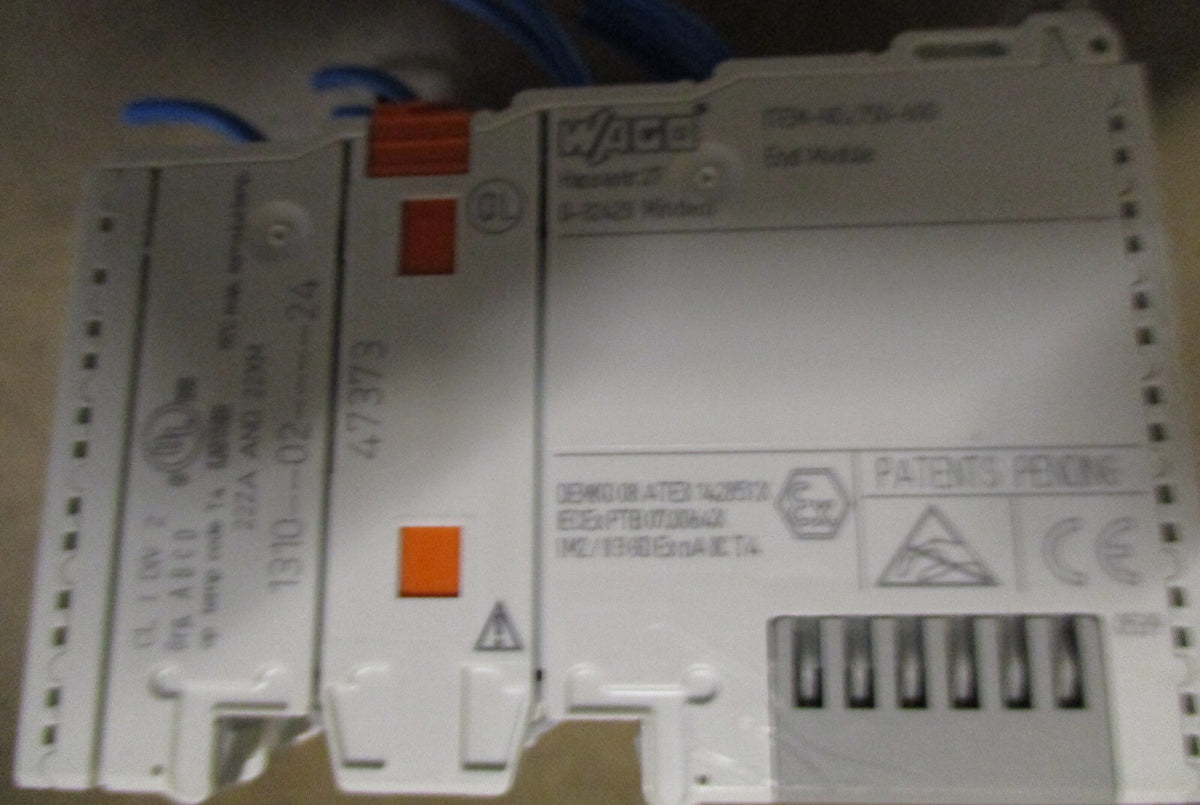 WAGO 750-842 CONTROLLER ETHERNET 1ST GENERATION AND WAGO 750-600 END MODUL