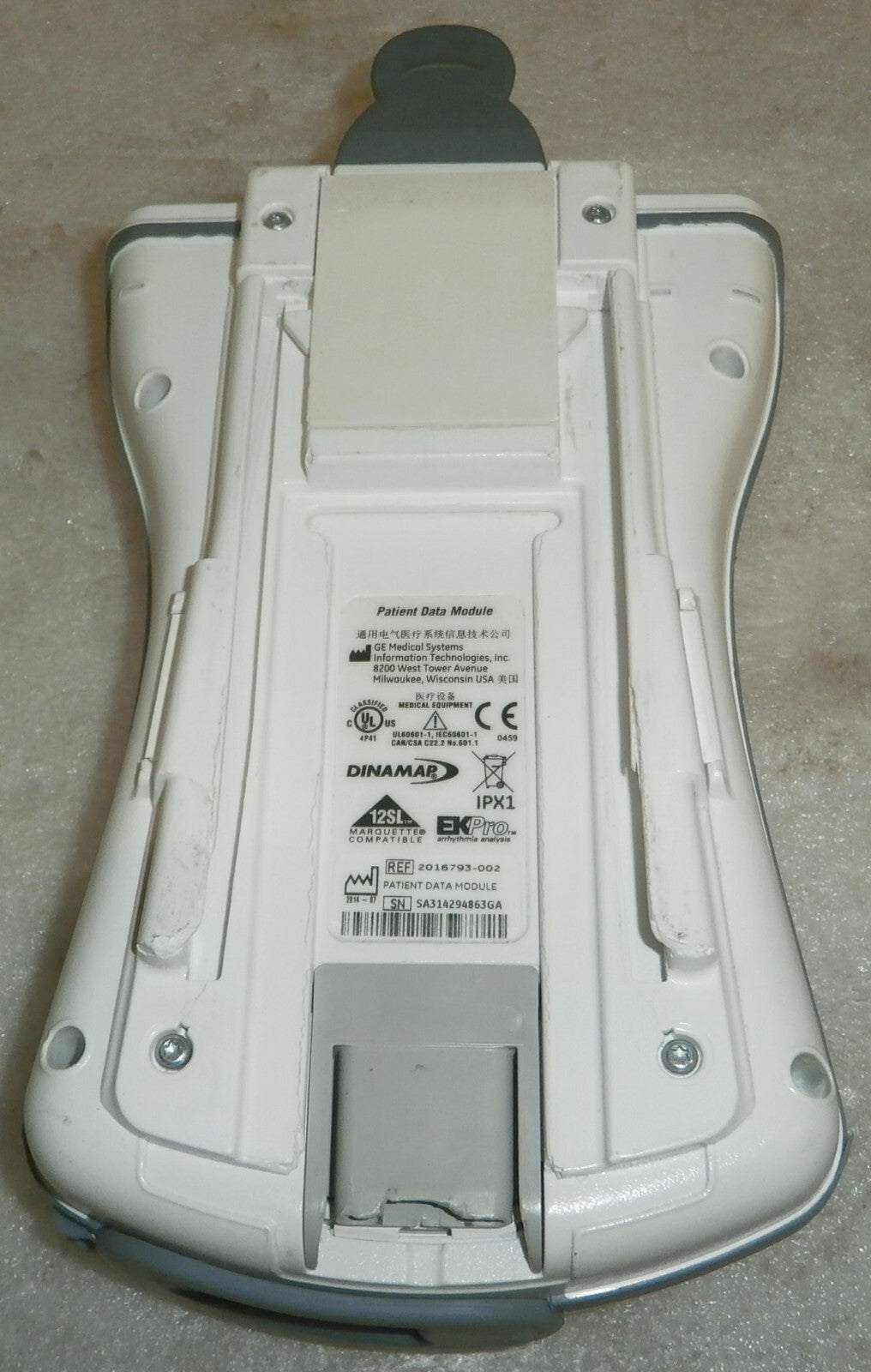 GE PDM Patient Data Module Nellcor Biomed tested with Battery