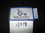 Power Plus Mobility Cushion back 17x18 INCH with Accessories VERY GOOD CONDITION