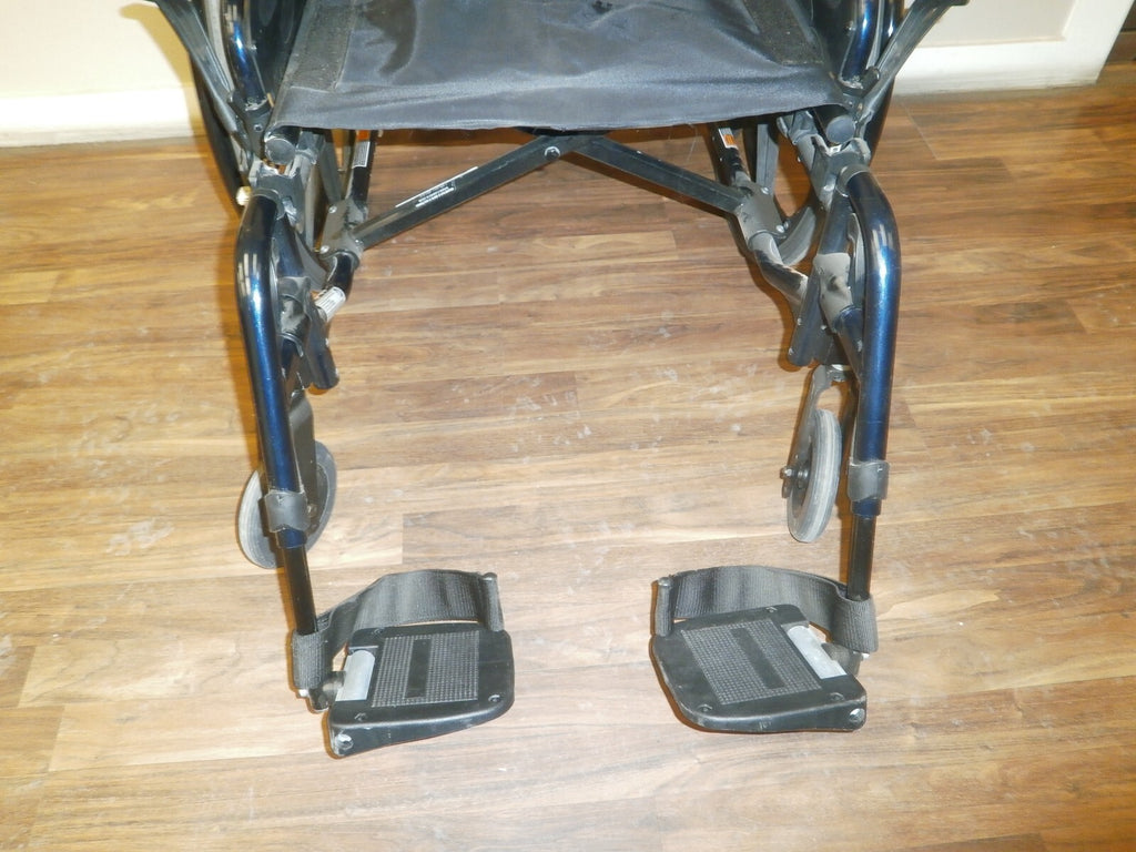 20 INCH INVACARE ATO MYON FOLDING WHEELCHAIR P/N 1193301 GOOD CONDITION