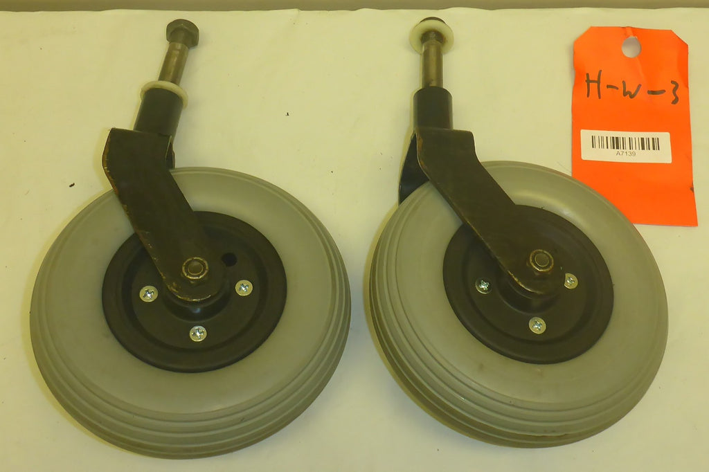 STORM SERIES ARROW POWER WHEELCHAIR FORKS AND 7 INCH CASTERS SOLID GOOD