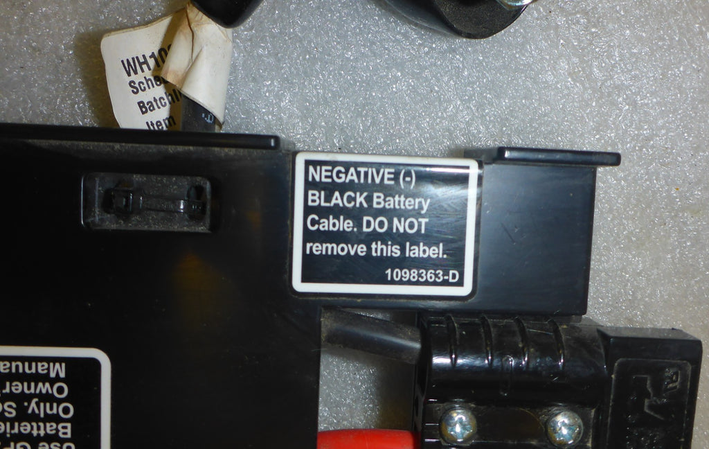 POWER WHEELCHAIR BATTERY CABLES USED AS PHOTO