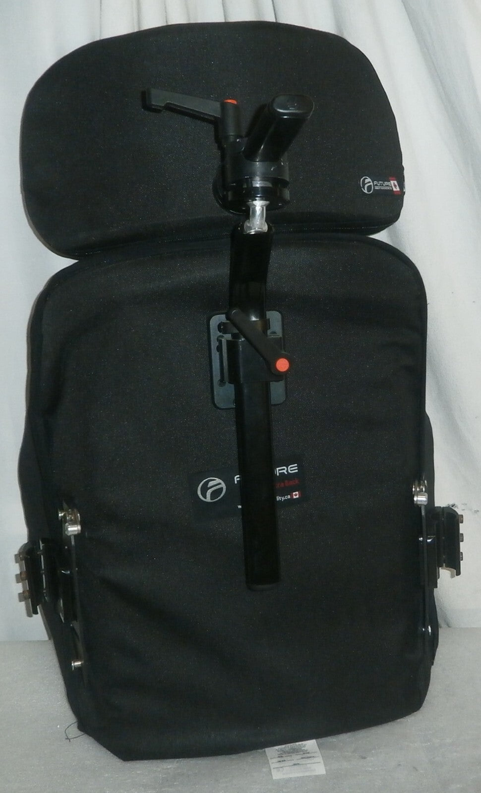 FUTURE WHEELCHAIR BACK CUSHION SIZE 16x21" W/ HEADREST & ACCESSORIES