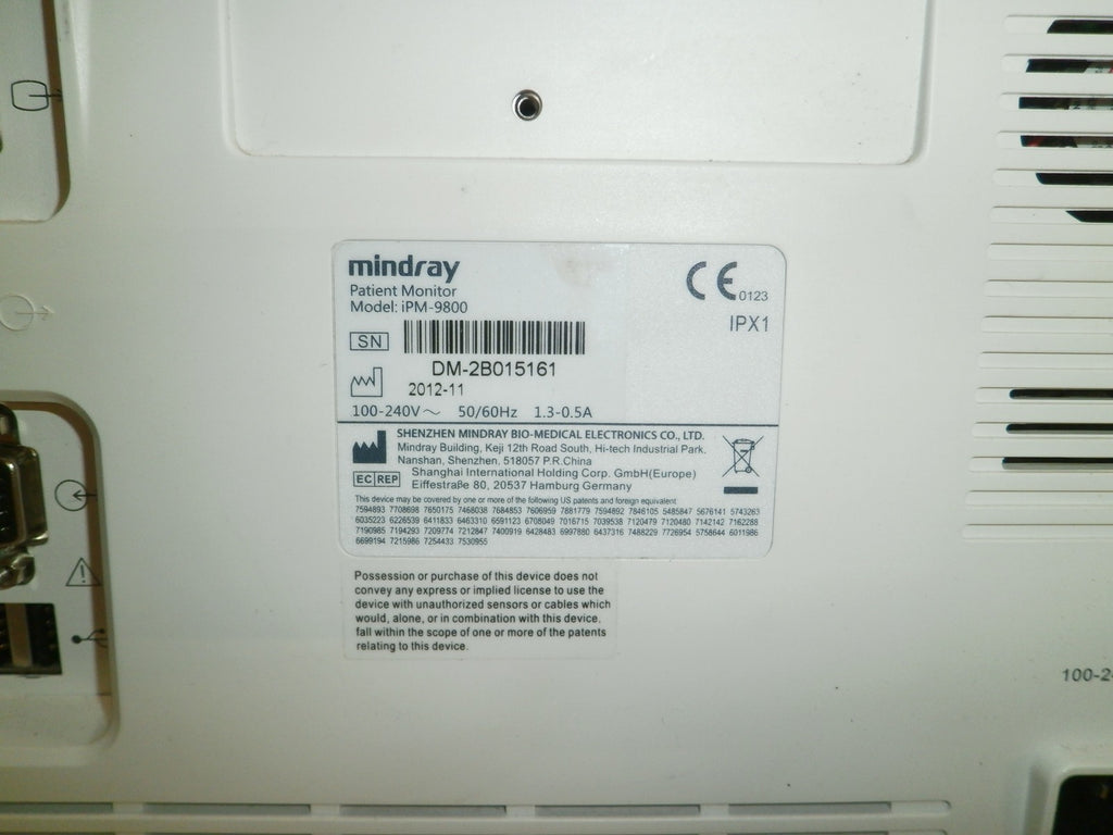 Mindray iPM-9800 Patient Monitor