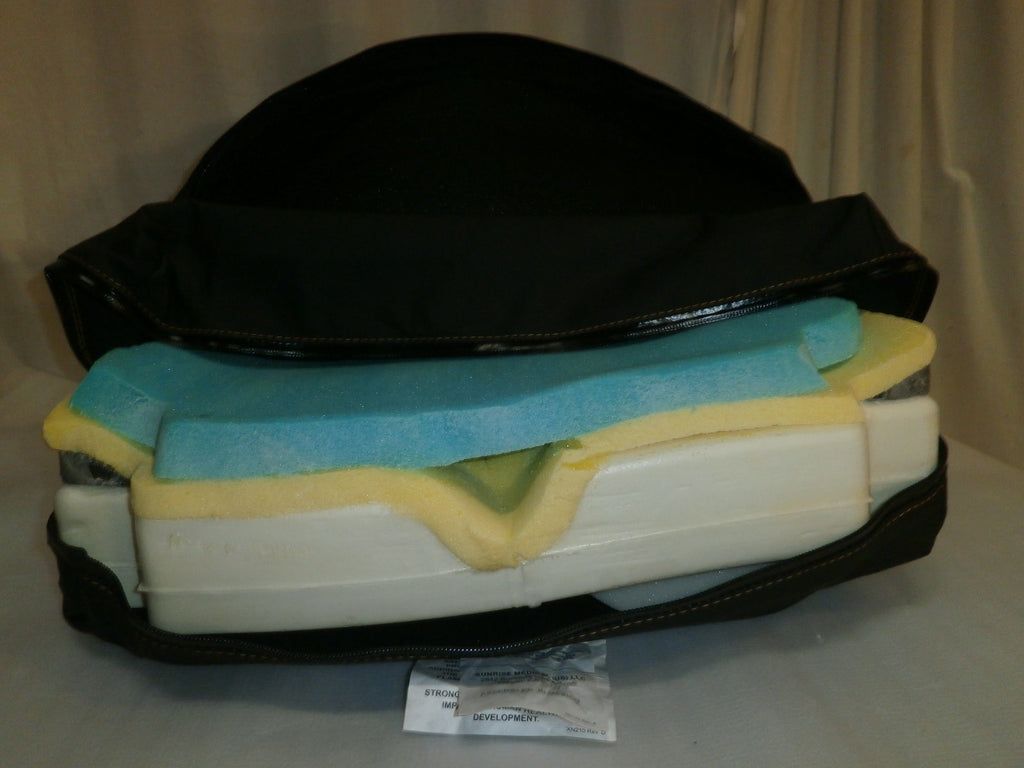 JAY UNION WHEELCHAIR CUSHION WITH COVER 17 x 19 " VERY GOOD CONDITION