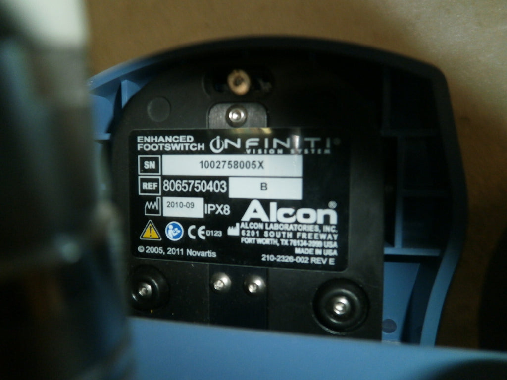 ALCON INFINITI VISION SYSTEM ENHANCED FOOTSWITCH w/ Cable 8065750403 Foot Pedal