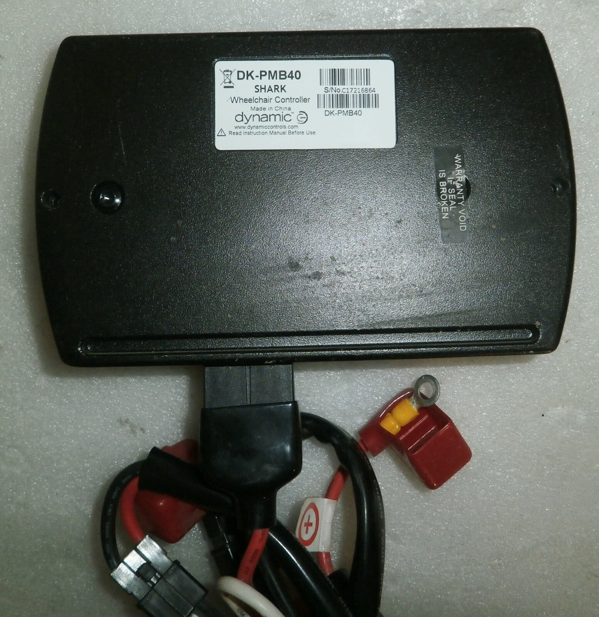 SHARK WHEELCHAIR CONTROLLER DK-PMB40 AND PG D50288.04 JOYSTICK