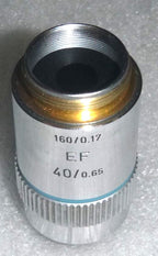 LEITZ WETZLAR GERMANY 519762 EF 40/0.65 160/0.17 MICROSCOPE OBJECTIVE